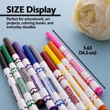 BAZIC | 10 Colors | Fine Line Super Washable Markers
