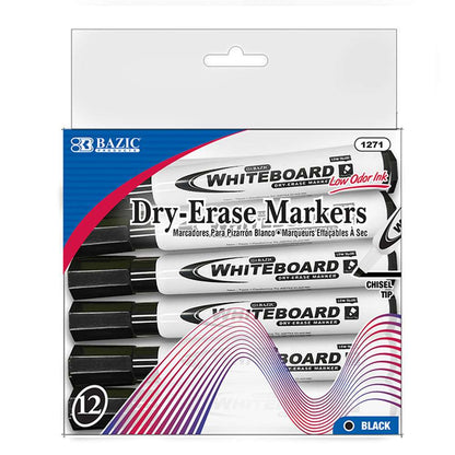 Dry Erase Markers Black Chisel PQT.12 - JA Riollano