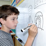 Dry Erase Markers Black Chisel PQT.12