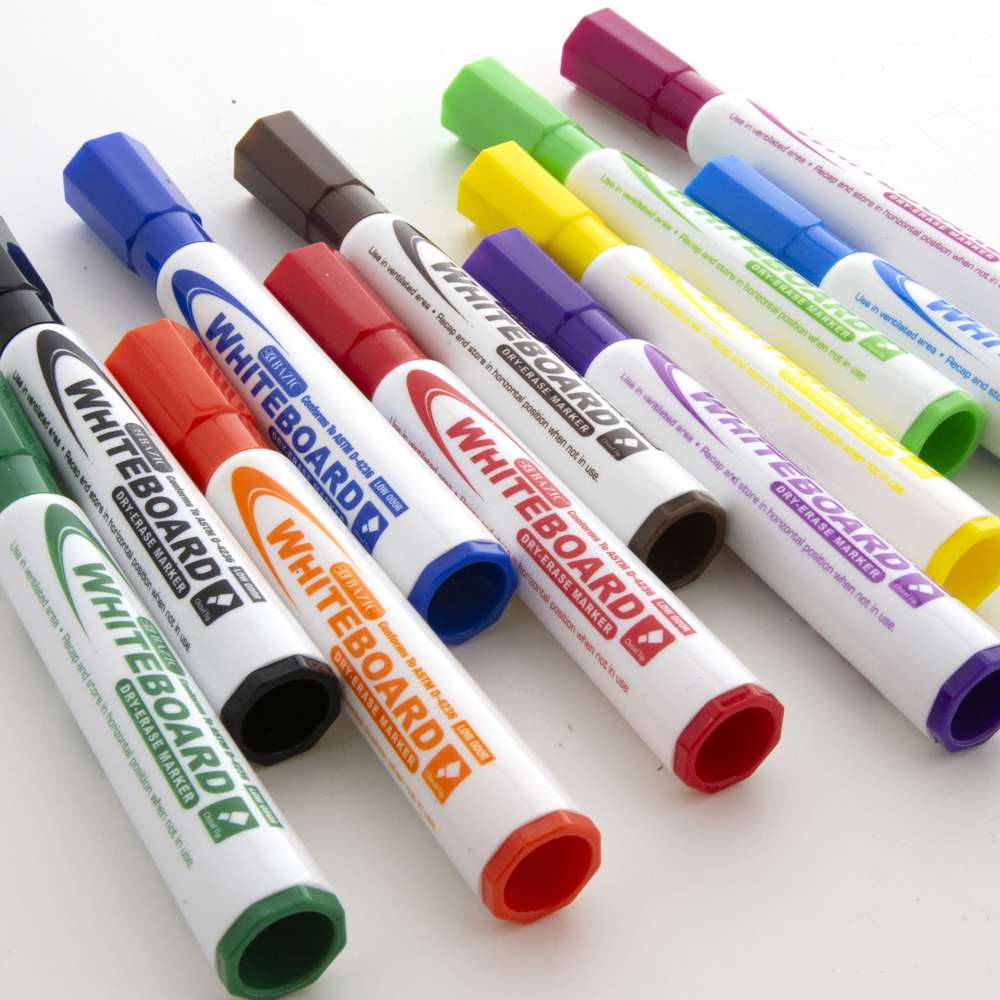 Dry Erase Marker Bright Colors Chisel PQT.12