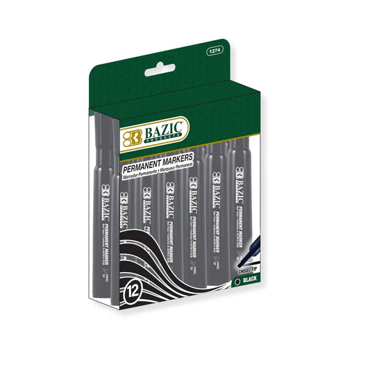 Black Chisel Permanent Marker PQ.12