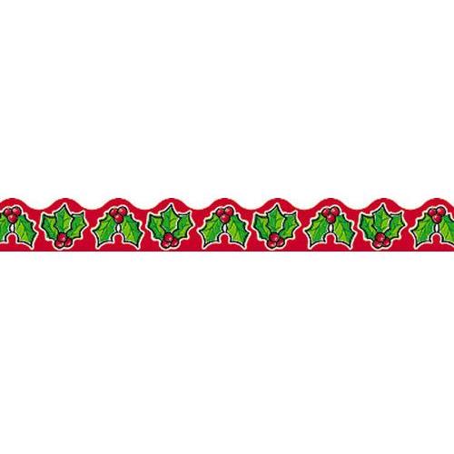 HOLIDAY HOLLY BORDER