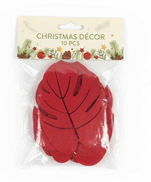 Felt Red  Leaf