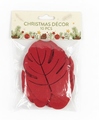 Felt Red  Leaf