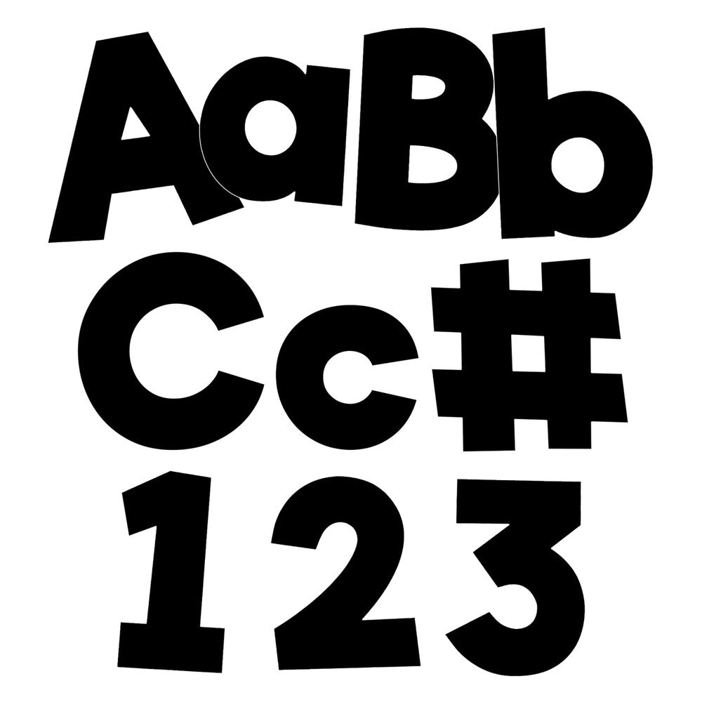 Black Combo Pack Bulletin Board Letters | 4in