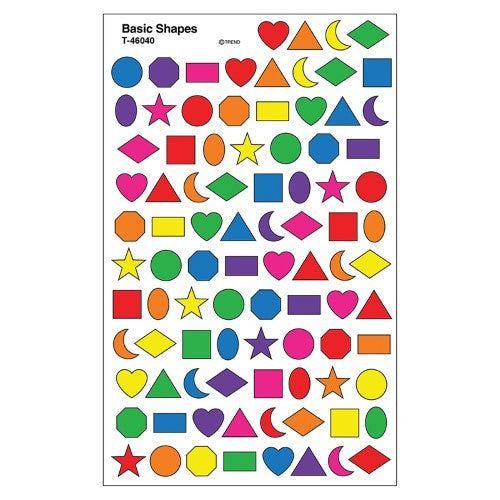 Amazon Basic Sticker BASIC SHAPES STICKERS 800 STICKERS – JA Riollano Co, Inc. School I ...