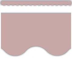 Light Mauve Scalloped Border Trim