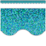 TEAL SPARKLE BORDER