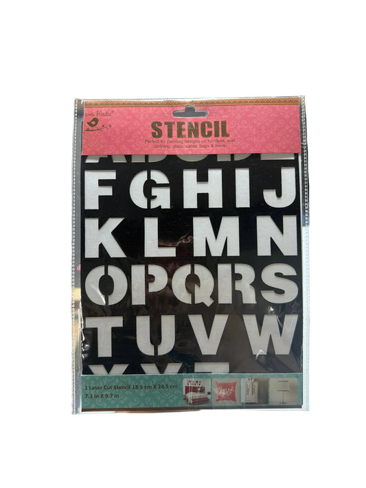 ALPHABET U-REUSABLE STENCIL