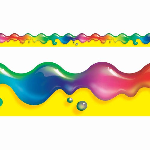 RAINBOW GEL BORDER SCALLOPED