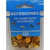 THUMB TACKS YELLOW C1606B