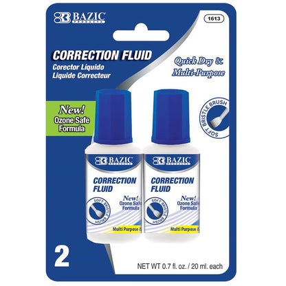 Correction Fluid 2/pk - JA Riollano