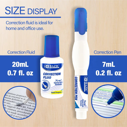 Metal Tip Correction Pen & Correction Fluid PQ.2