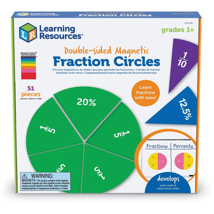 Double-Sided Magnetic Demonstration Rainbow Fraction® Circles