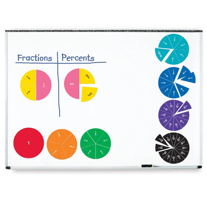 Double-Sided Magnetic Demonstration Rainbow Fraction® Circles