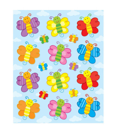 SHAPE STICKER BUTTER FLIES  72PCS
