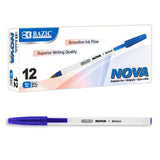 NOVA BLUE COLOR STICK PEN 12/BOX