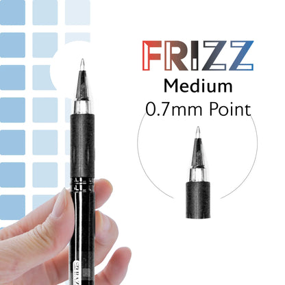 BAZIC Frizz Black Erasable Gel Pen with Grip