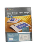 LABEL NAME BADGE 2-1/3" X 3-3/8" BLUE 400 PC