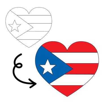 PR Flag Heart Painting Kit