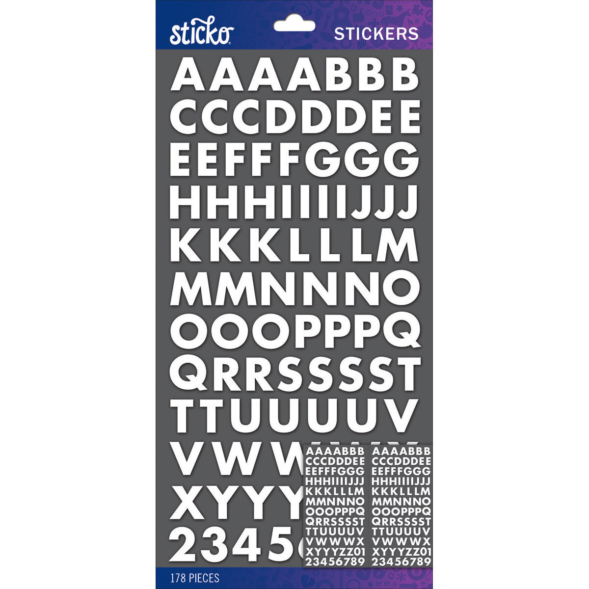 White Bold | Sticko Alphabet