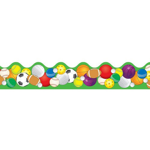 BORDERS SCALLOPED SPORTS BALLS