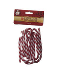 CANDY CANE ORNAMENT 3.5IN 10PCS R/W