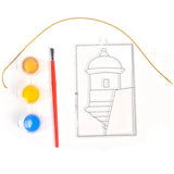 SUNCATCHER PAINTING KIT WITH 3 PAINT POTS 1 BRUSH