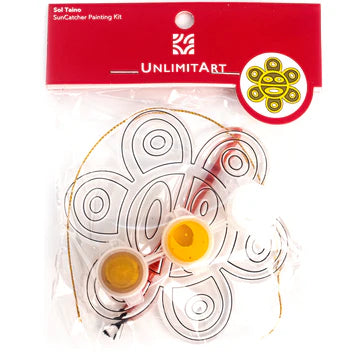 SUNCATCHER PAINTING KIT WITH 3 PAINT SOL TAINO