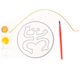 SUNCATCHER PAINTING KIT WITH 3 PAINT COQUI TAINO