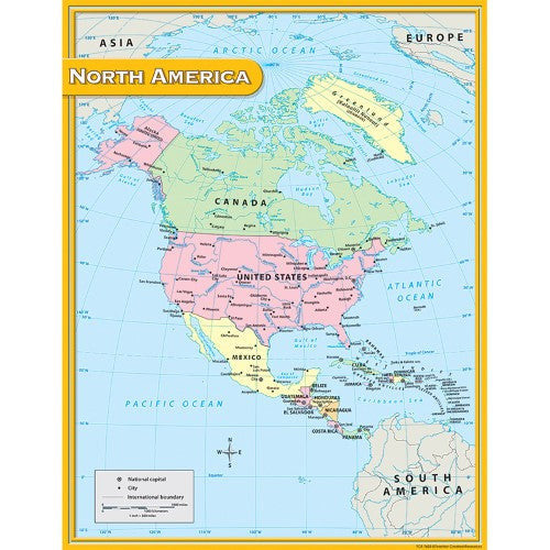 NORTH AMERICA MAP CHART