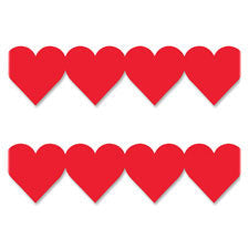 RED HEARTS BORDER