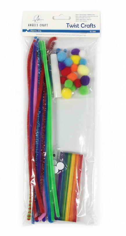 Chenille Stems Cotton Ball | Eyes & Sticks | 57 PC