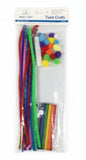 Chenille Stems Cotton Ball | Eyes & Sticks | 57 PC