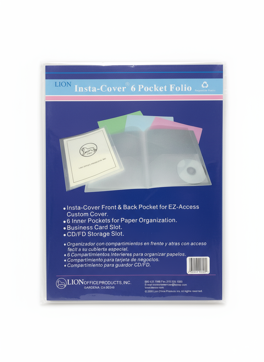 Insta Cover 2 Pocket Clear