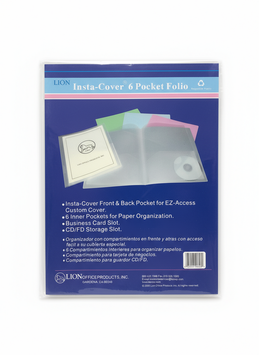 Insta Cover 2 Pocket Clear