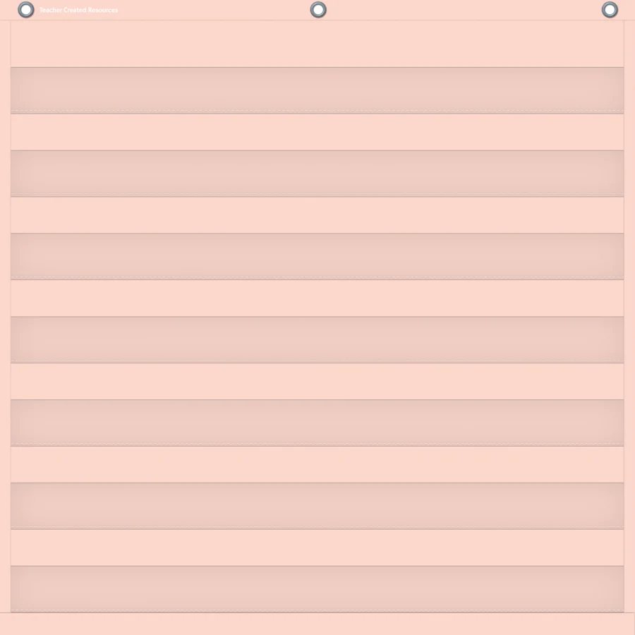 BLUSH 7 POCKET CHART