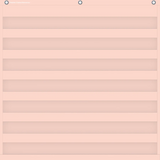 BLUSH 7 POCKET CHART