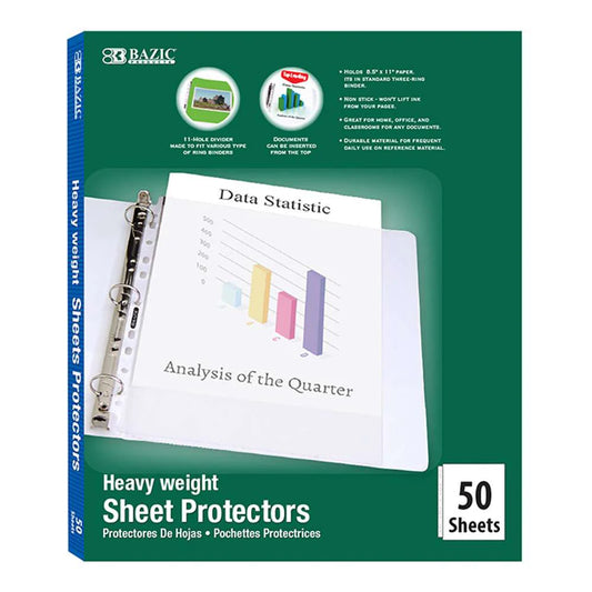 HEAVY WEIGHT SHEET PROTECTORS CJ.50