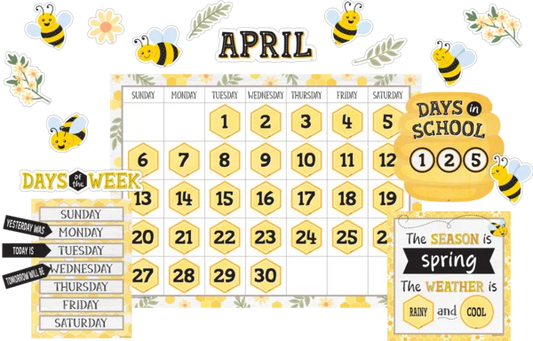 Buzzing Bees Calendar Bulletin Board