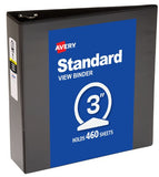 View Binder 3" Round Ring Black