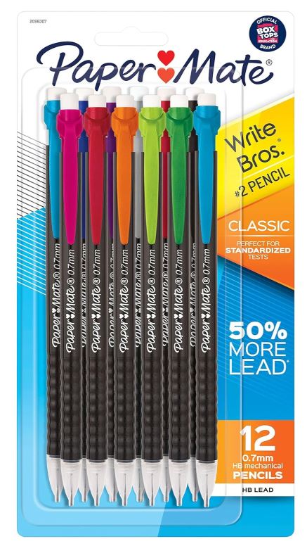 Paper Mate Write Bros Mechanical Pencil 0.7 mm Pkg. 12