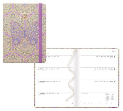 Paisley Academic Weekly Planner A6 Multilingual Butterfly