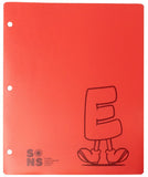 Cartapacios Plasticos Rojo