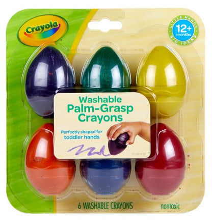 Crayola Palm Grasp Egg Crayons Pkg. 6