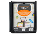Homework Connector Folders, Black, 1/EA