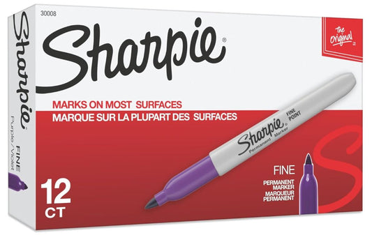 Sharpie Permanent Markers Fine Violet Cj. 12