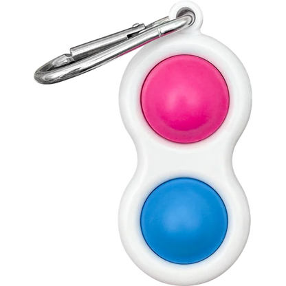 Fidget Popper Keychain - Blue/Pink