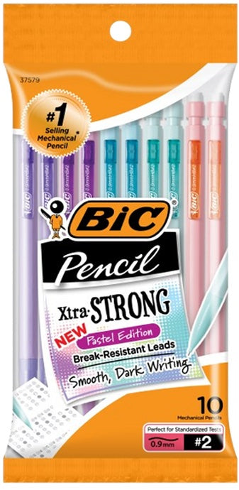 Pencil Xtra Strong Thick #2 0.9mm 10 Paq. Pastel Edition