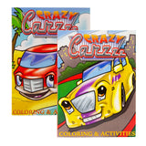 JUMBO CRAZY CARZZ COLORING & ACTIVITY BOOKS